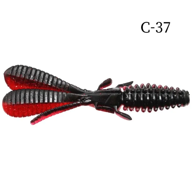 ISSEI Changji cuerno grande pitido camarón cebo suave señuelo cebo sumergido perca suave pez mandarín Texas grupo de pesca suave - imagen 5