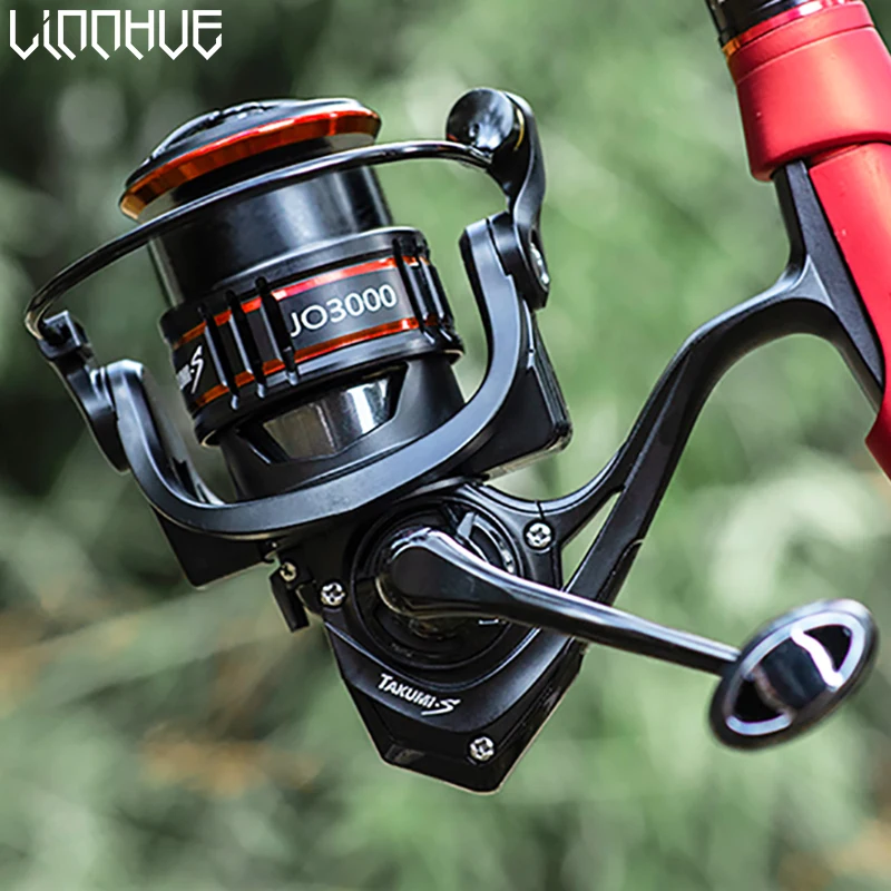 LINNHUE-carrete de pesca giratorio, accesorio para Fshing, máximo Drag10kg, 2500 JO1000-4000, 6BB - imagen 2