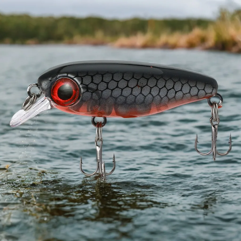 Señuelos de Pesca ultraligeros portátiles, cebo Artificial de pececillo simulado, ojos 3D realistas, señuelo de pesca para carpa de Tilapia - imagen 5
