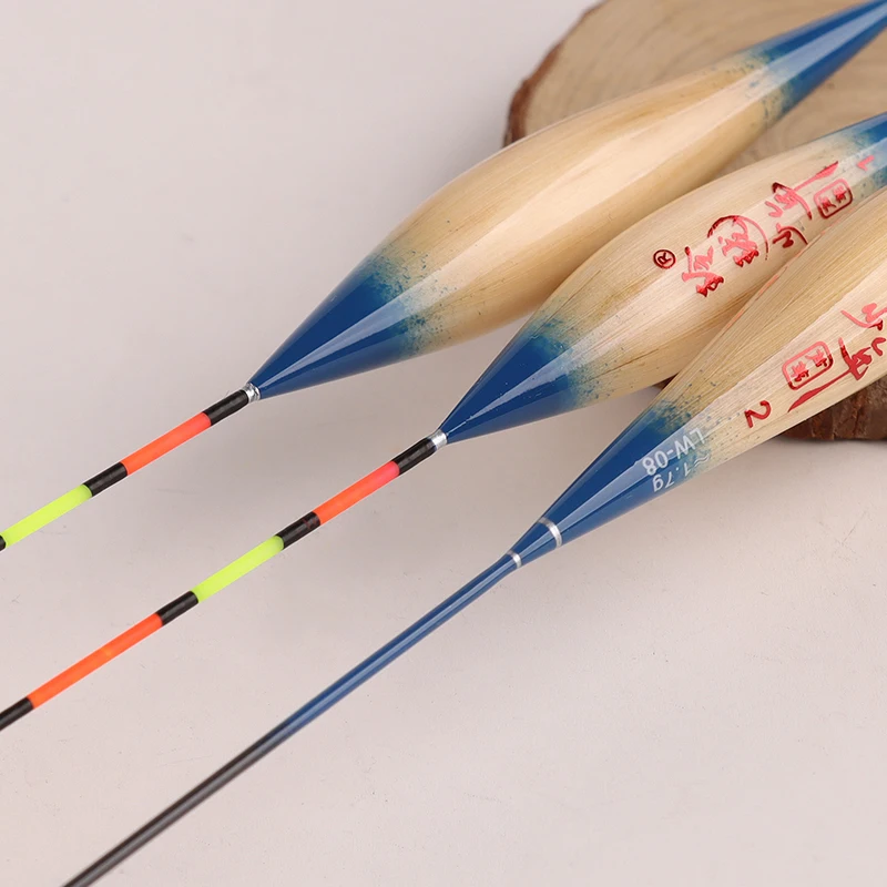 Flotador de pesca de caña, 3 uds., 3 tubos flotantes + 1 bolsa de ganchos + 1 flotador de apoyo, River Lake Bobber, boya Vertical, boya para carpa, herramientas de pesca - imagen 3
