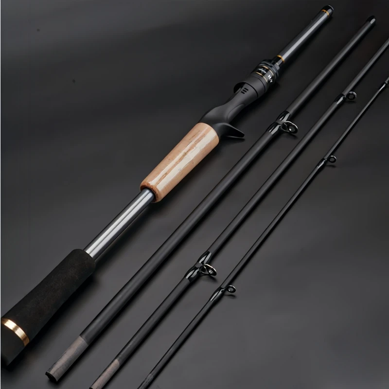 Caña de pescar de lubina mandarín portátil de 1,98/2,1 m con alto contenido de carbono ML power spinning corta 4 secciones 7 pies - imagen 5