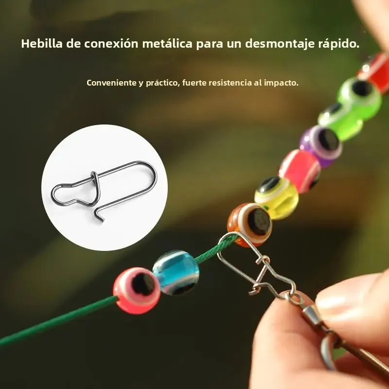 LINNHUE-accesorios para aparejos de pesca, hebilla de bloqueo de pesca, larguero de pescado vivo de acero inoxidable - imagen 5