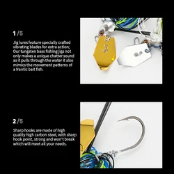 Walk Fish Jig Giratorio – Señuelo con barba y placa para trucha de mar