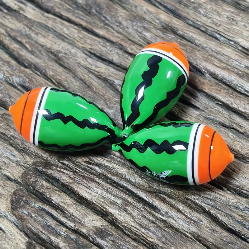 1/2/3 Uds flotador de pesca de camarones con agujero central 1/4 peso de plomo Mini flotador de Bobber de camarones para flotadores de pesca de camarones - imagen 2