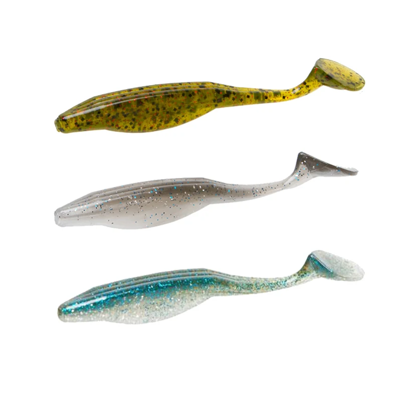 Pescado de cola en T SUPER FLUKE de 4 pulgadas con Zoom importado Original de EE. UU., cebo suave con cola de señuelo - imagen 2