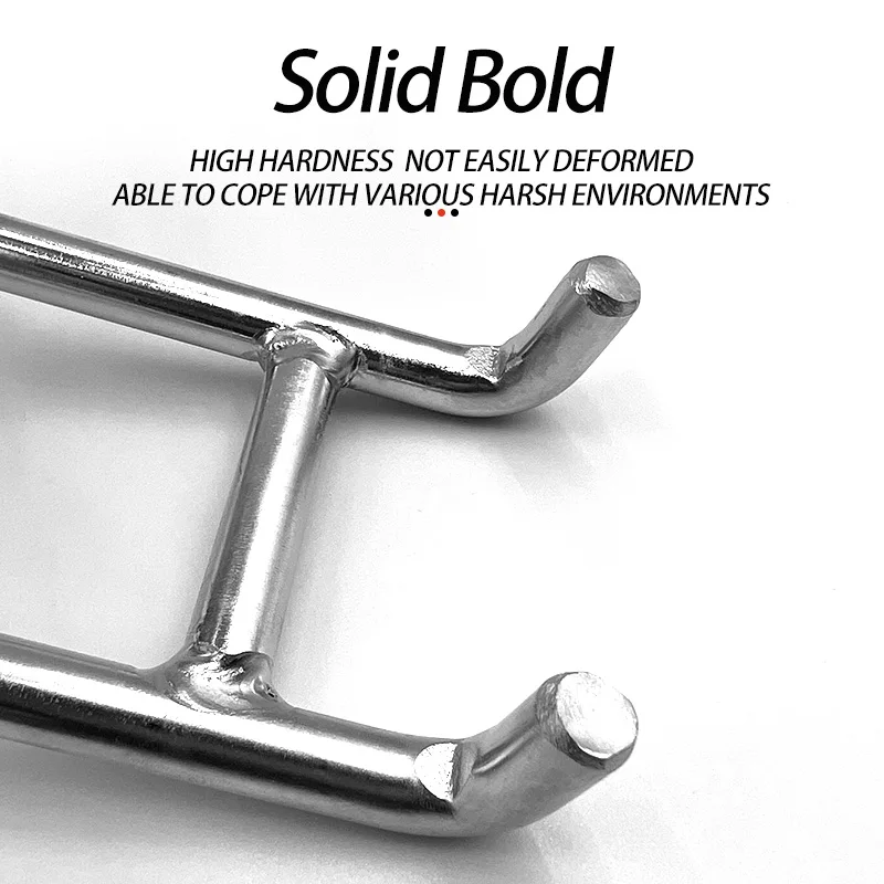 Herramientas de pesca, soporte de caña de barco de acero inoxidable, estantes de poste montados en riel ajustable, soporte de varillas de barco de doble abrazadera para yate - imagen 3