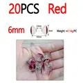 6mm 20pcs Red