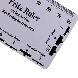 Cuerdas de guitarra, regla de paso de cuerda, herramientas Luthier, regla de guitarra de medición, regla de cuello compacta, regla de calibre de acción, ukelele bajo
