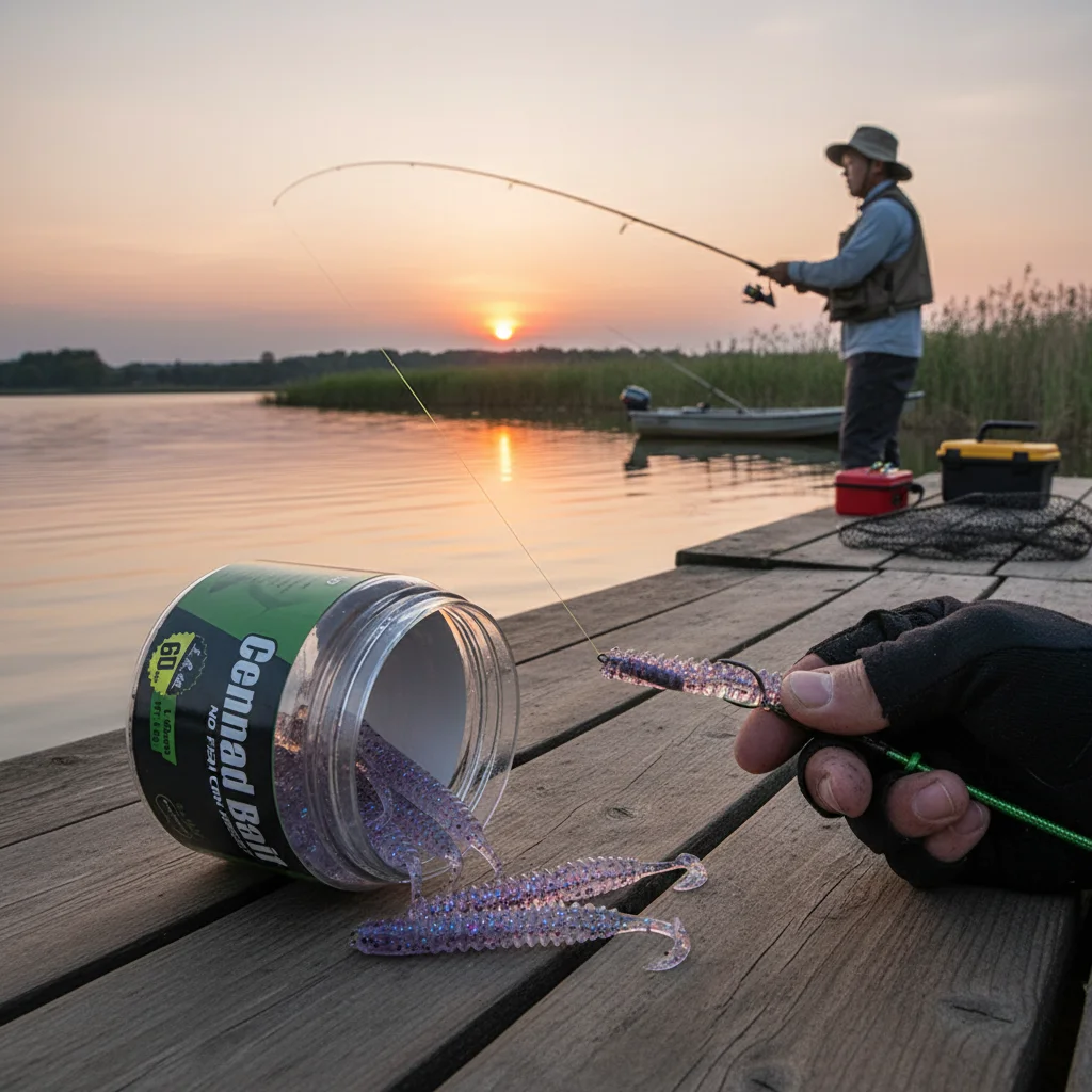 Señuelos de pesca ultraligeros, 1 botella de 6cm, 1,2g, cebo falso suave, cebo de gusano Artificial simulado para carpa, crucian, aparejos de pesca de cabeza grande - imagen 3