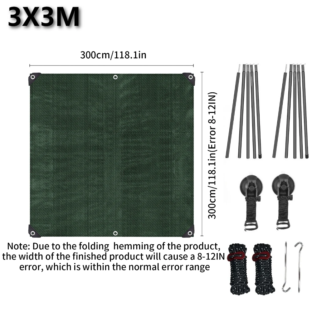 3X3M Green and White