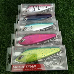 Noeby 2 uds 17cm 213g cebo de simulación grande Mino cebo de pesca VIB de largo alcance agua de mar Señuelos de pesca de peces de gran tamaño cebos duros