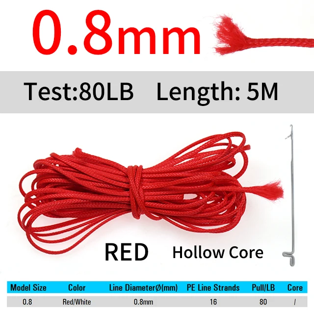 Red 0.8mm 5m