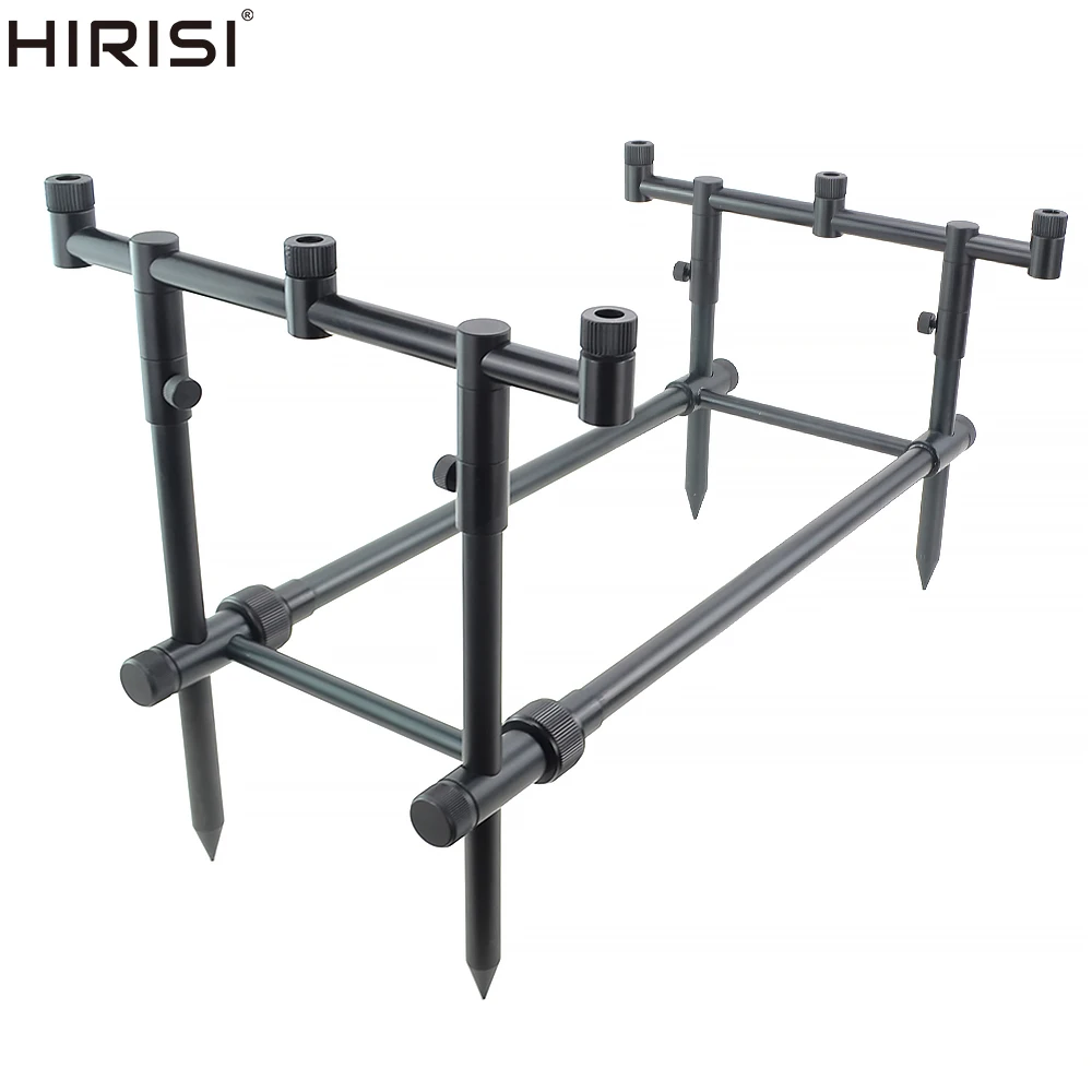 Soporte para caña de pescar de carpa Hirisi para 3 cañas de pescar soporte para caña de pescar Buzz Bar RP140 accesorios de pesca