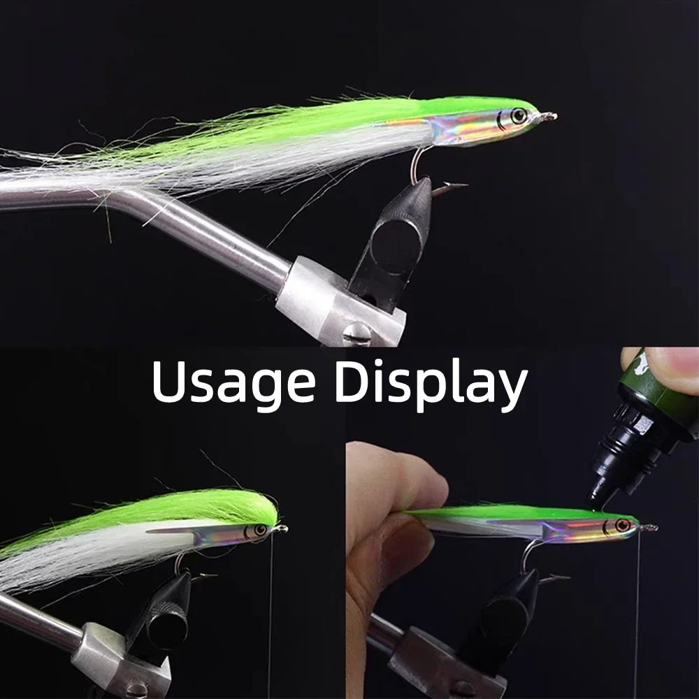 Perfiles en forma de pez, máscaras de vinilo, atado de moscas, lámina Fleye, pegatina de cabeza de pez para pesca en agua salada, señuelo de pez cebo, Anguila de arena junto a la plata - imagen 5