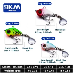 9KM VIB Crankbait hundido – Señuelo vibrante para black bass