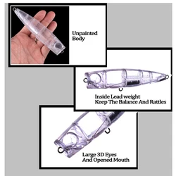 Chan’sHuang Señuelos para Grandes Peces Flotantes Sumergibles DIY