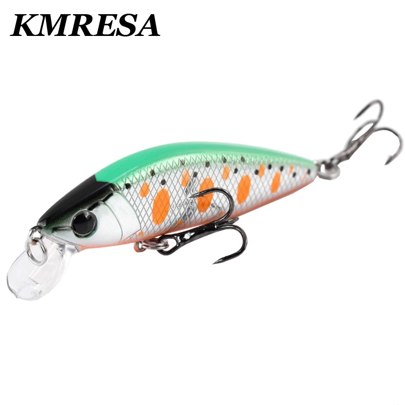 1 piezas 50MM/4,8G se hunde Minnow Señuelos de Pesca intruso trucha Artificial Jerkbait cebo duro Pike Wobbler Crankbait - imagen 2