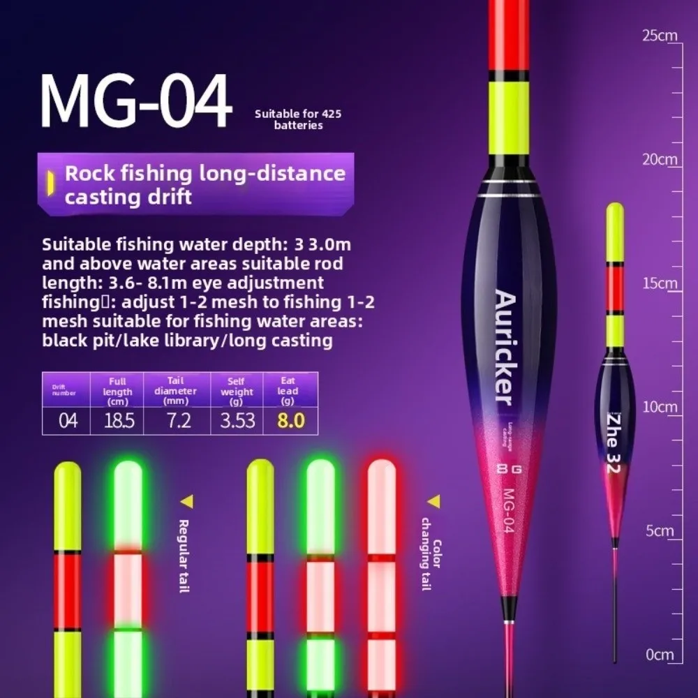 Flotador de pesca electrónico con indicador, tubo de deriva deslizante, Sensor de gravedad, flotadores de pesca en roca, morder y cambiar de Color, boya, Bobbers - imagen 2