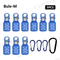 9pcs blue-M