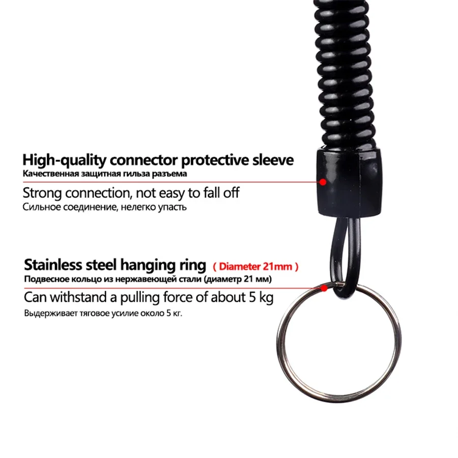 6 uds tirador elástico fijo Antipérdida caña de pescar cuerda tipo rueda de pescado protección herramienta multifunción accesorios de aparejos de pesca - imagen 5