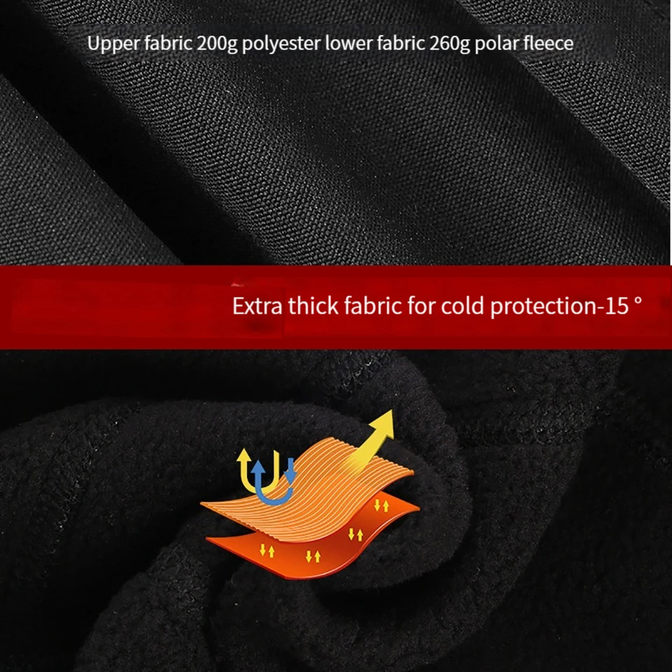 WALK FISH pasamontañas cálido para hombres, máscara facial a prueba de viento, sombreros de pesca al aire libre, gorra de ciclismo para montar en motocicleta con agujero para gafas - imagen 3