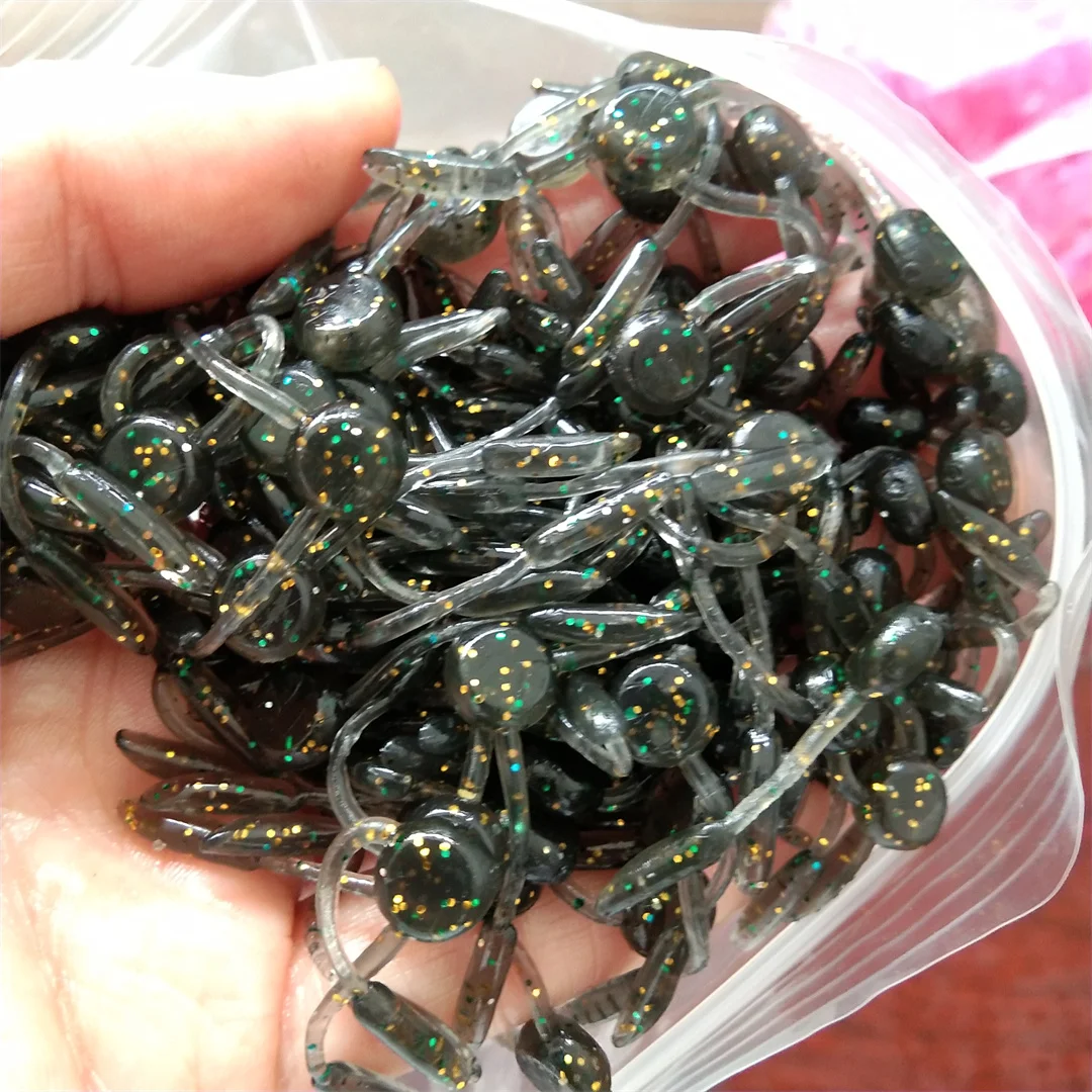 Señuelo de pesca de silicona para Sábalo, cebo Artificial Wobblers, Swimbait, leurre souple, 100 piezas, 3,5 cm, 0,28g - imagen 3