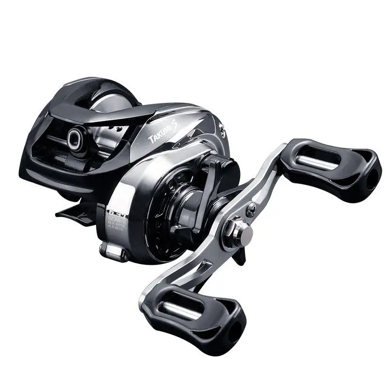 Carrete de fundición de lubina Mavllos Takumi con potencia, relación de 8kg, brazo basculante de Metal 6,3: 1, carrete de fundición de pesca con cebo de agua salada ligero