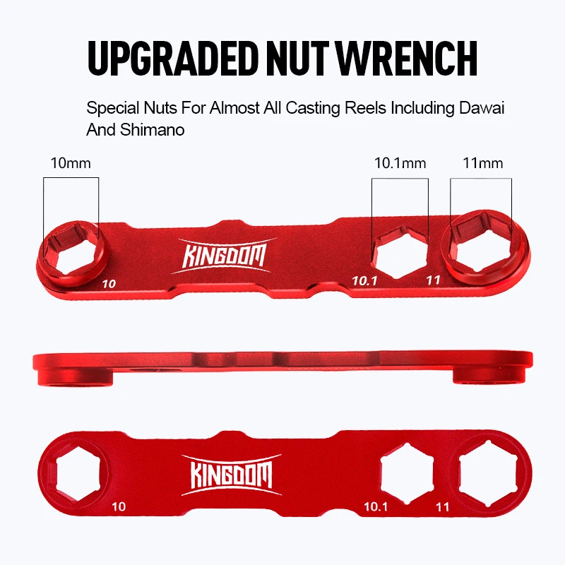 Kingdom Tools para mantenimiento de carretes, herramienta de rodamiento para Kit de reparación de carretes giratorios para carrete de Baitcasting, herramientas de uso ligero, 10 Uds. - imagen 5