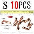 10pcs Size S Copper