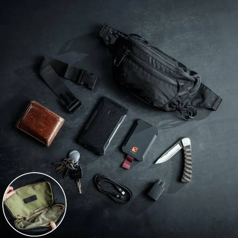 Riñonera con cinturón de pesca con correa ajustable, bolsa para el pecho, para correr al aire libre, aparejo de ciclismo, deportes, senderismo, caza, mochila - imagen 3