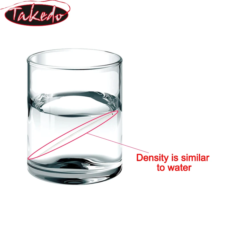 TAKEDO-sedal de pesca cónico de hundimiento lento, 9 pies, 0-7X, líder cónico, línea de pesca con mosca con bucle preatado, línea de nailon transparente - imagen 3