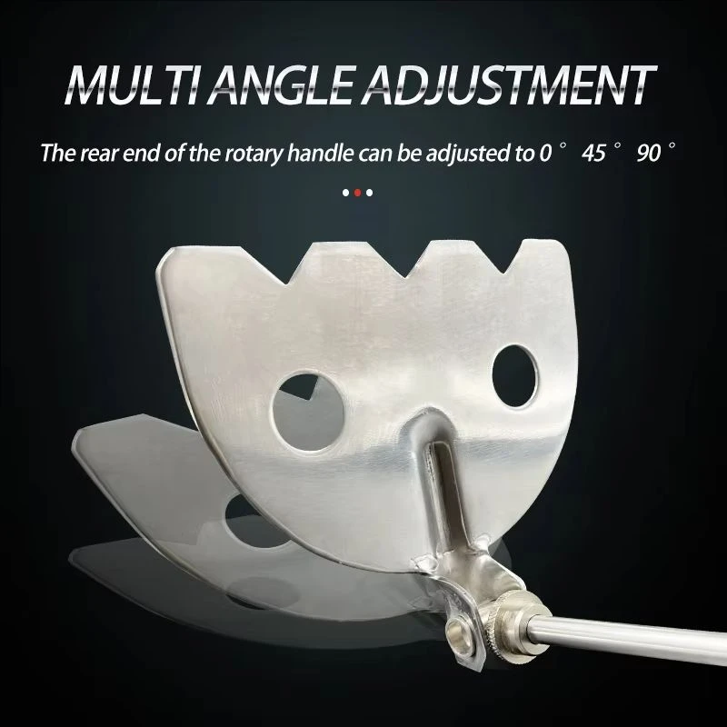 Pala de cebo para camarones de acero inoxidable, mango de madera, borde dentado, 2 agujeros, pala para camarones ajustable mixta, equipo de pesca con cebo - imagen 3