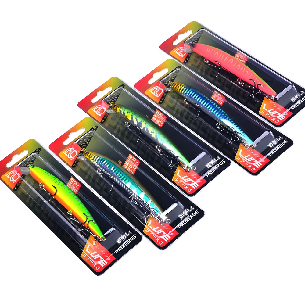 Señuelo de pesca de pececillo que se hunde, cebo duro Artificial láser Wobbler para trucha, lubina, equipo de natación Jerkbait de fundición larga, 125mm, 16g - imagen 5