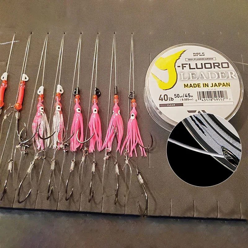 Línea de pesca líder de fluorocarbono DAIWAJ-FLUORO: longitud: 50M y 100M, tamaño: línea líder de fibra de carbono de 4-80lb PESCA - imagen 3