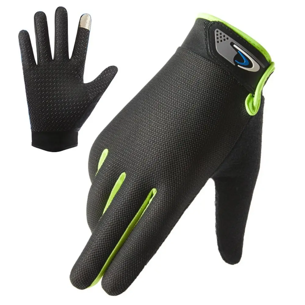 Cómodos guantes de ciclismo con dedos completos pantalla táctil guantes de seda de hielo con dedos completos guantes finos de pesca con protección solar para hombre - imagen 3