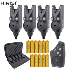 Hirisi-Juego de alarma de pesca de carpa, alarma de mordedura de pesca inalámbrica impermeable, accesorios de pesca, indicador de mordedura de pesca S6
