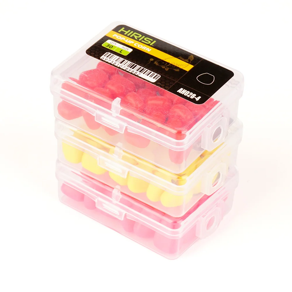 Hirisi 30 Uds. Cebos de carpa de maíz artificiales emergentes, señuelos flotantes que se hunden para alimentador de métodos, bolsa de PVA y aparejo para el cabello, pesca de carpa - imagen 5