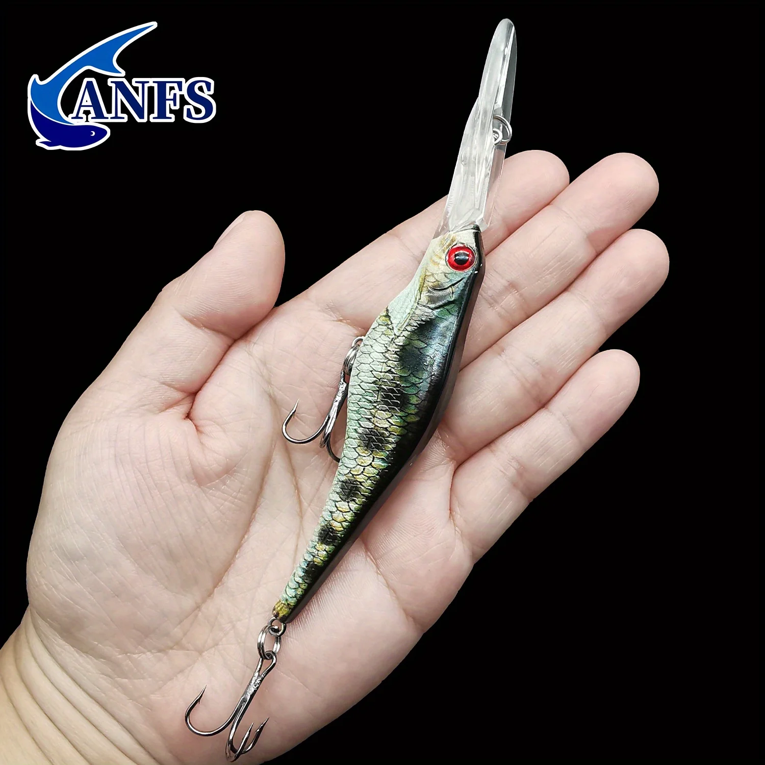 ANFS-señuelo de pesca de pececillos biónicos, cebo Artificial de hundimiento superrealista para agua dulce y salada, 1 unidad/3 piezas - imagen 5