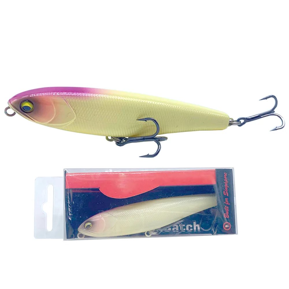 Andador de superficie de 9,6 cm y 13,5g, señuelo de pesca Artificial para agua dulce y salada, aparejos de cebo duro para lubina - imagen 4