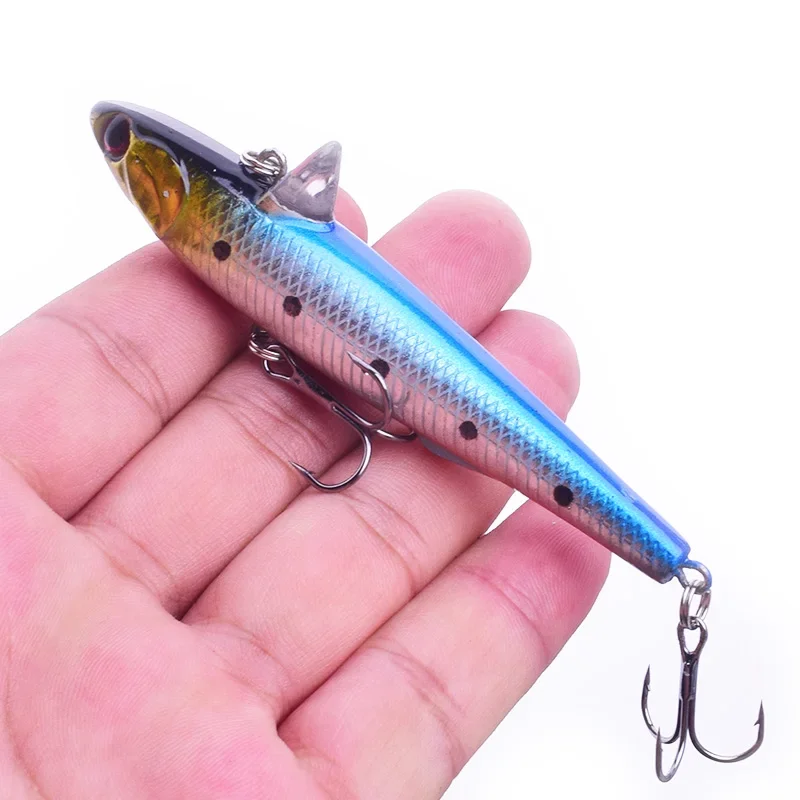 Señuelo de pesca con lápiz que se hunde, 1 unidad, 9cm, 14g, ojos 3D, pececillo Artificial, cebo duro VIB, Lucio, sábalo, aparejos de pesca, WD-269 - imagen 4