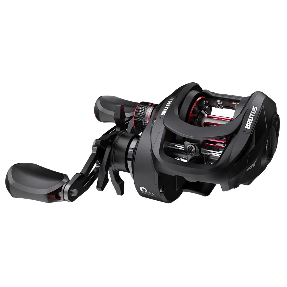KastKing-carrete de Baitcasting Brutus, sistema de frenado magnético 7,2: 1, relación de engranaje 5 + 1, rodamientos de bolas, bobina de pesca de arrastre máximo de 8KG - imagen 3