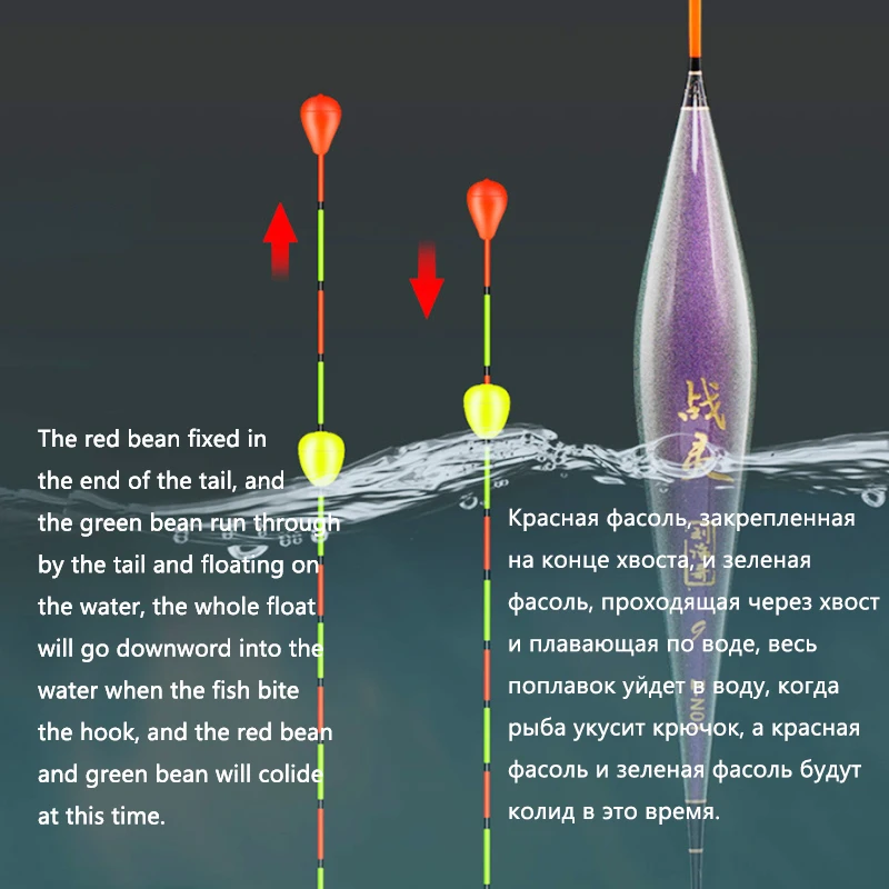 Flotador de pesca Vertical para carpa en agua dulce - imagen 4