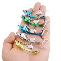 Cuchara Trolling Giratoria Metal Vib – Señuelo con lentejuelas