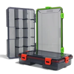 JSFun-caja de aparejos de pesca de gran capacidad, accesorios de pesca impermeables, almacenamiento de anzuelos, cajas organizadoras de cebo, productos de pesca