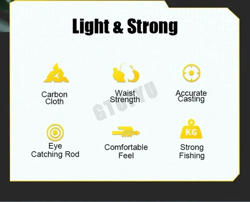 Experimente el mejor equipo de pesca con ligero y fuerte diseñado para la comodidad y precisión