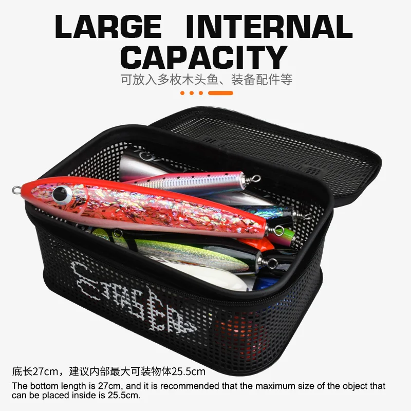 OBSESSION BK099 255g M L bolsa de señuelo de plantilla de pesca multifuncional de gran capacidad bolsas de pesca de señuelos de Jigging de Metal impermeables al aire libre - imagen 3