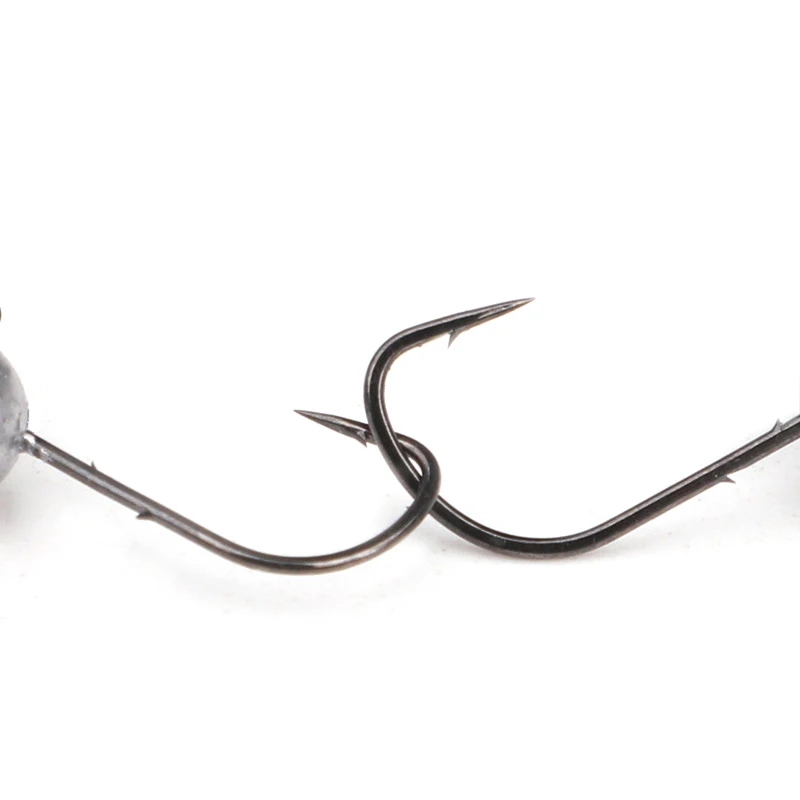 Anzuelo de cabeza plomada para trucha, señuelo de gusano suave, aparejos de pesca, 1,5g, 2,5g, 3,5g, 5g, con púas, 5 unids/lote por bolsa - imagen 4