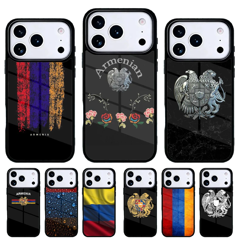 Funda iPhone bandera Armenia compatible con Pro Max y Pro