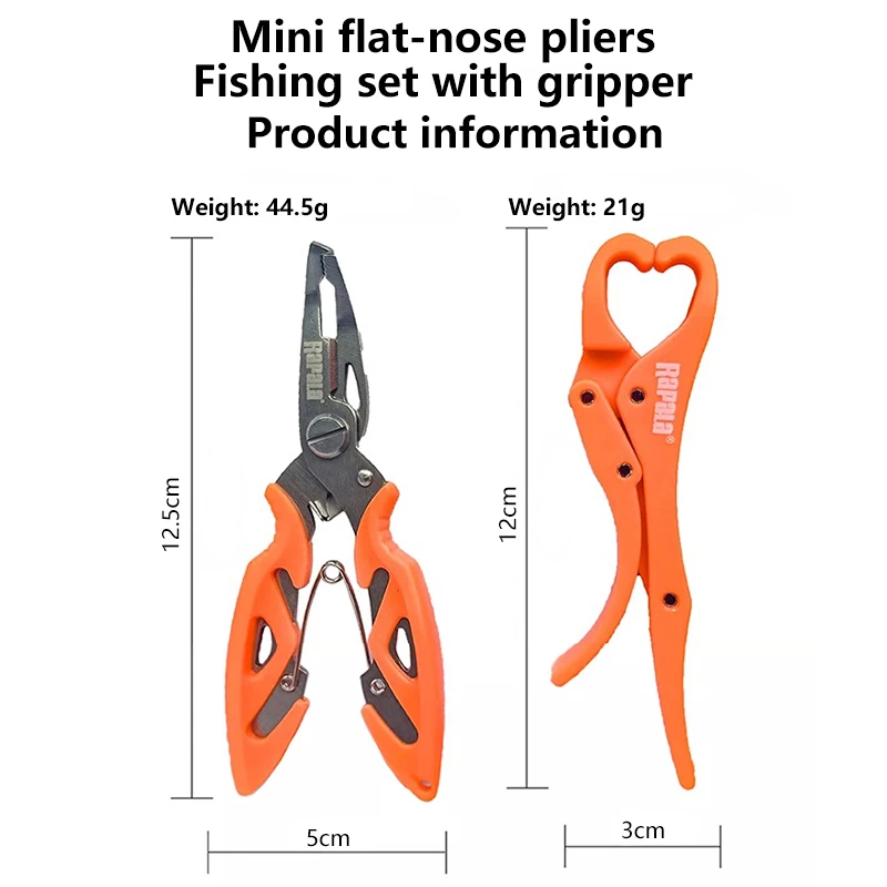 Alicates de Pesca Rapala Mini – Multifunción con sujetapez integrado - imagen 2