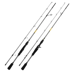 Mavllos Scout Bass-caña giratoria de 7-17lb, señuelo de 5-22g, punta rápida, 2 secciones, caña de pescar de trucha de agua salada de carbono ligero